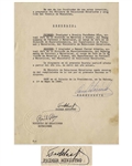 Fidel Castro Document Signed as Prime Minister From 1960